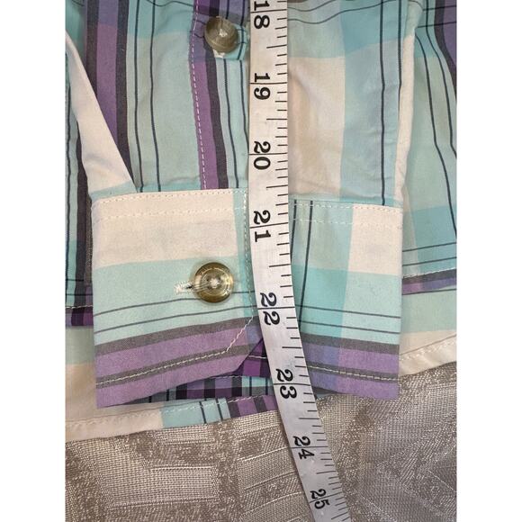 Patagonia Women’s Sun Stretch Plaid Shirt Size S Long Sleeve ButtonUp Hiking Top - Picture 6 of 8